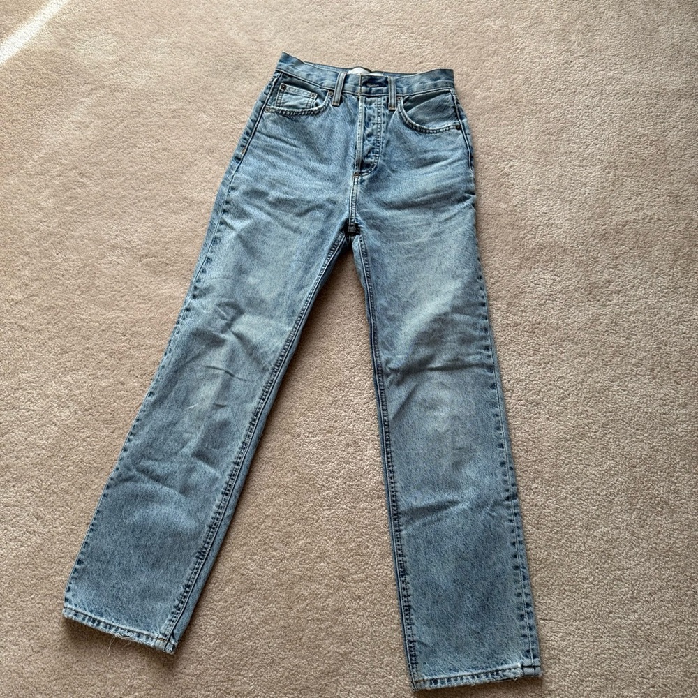 Aritzia Denim Forum THE JONI HIGH RISE LOOSE 28L (W24)